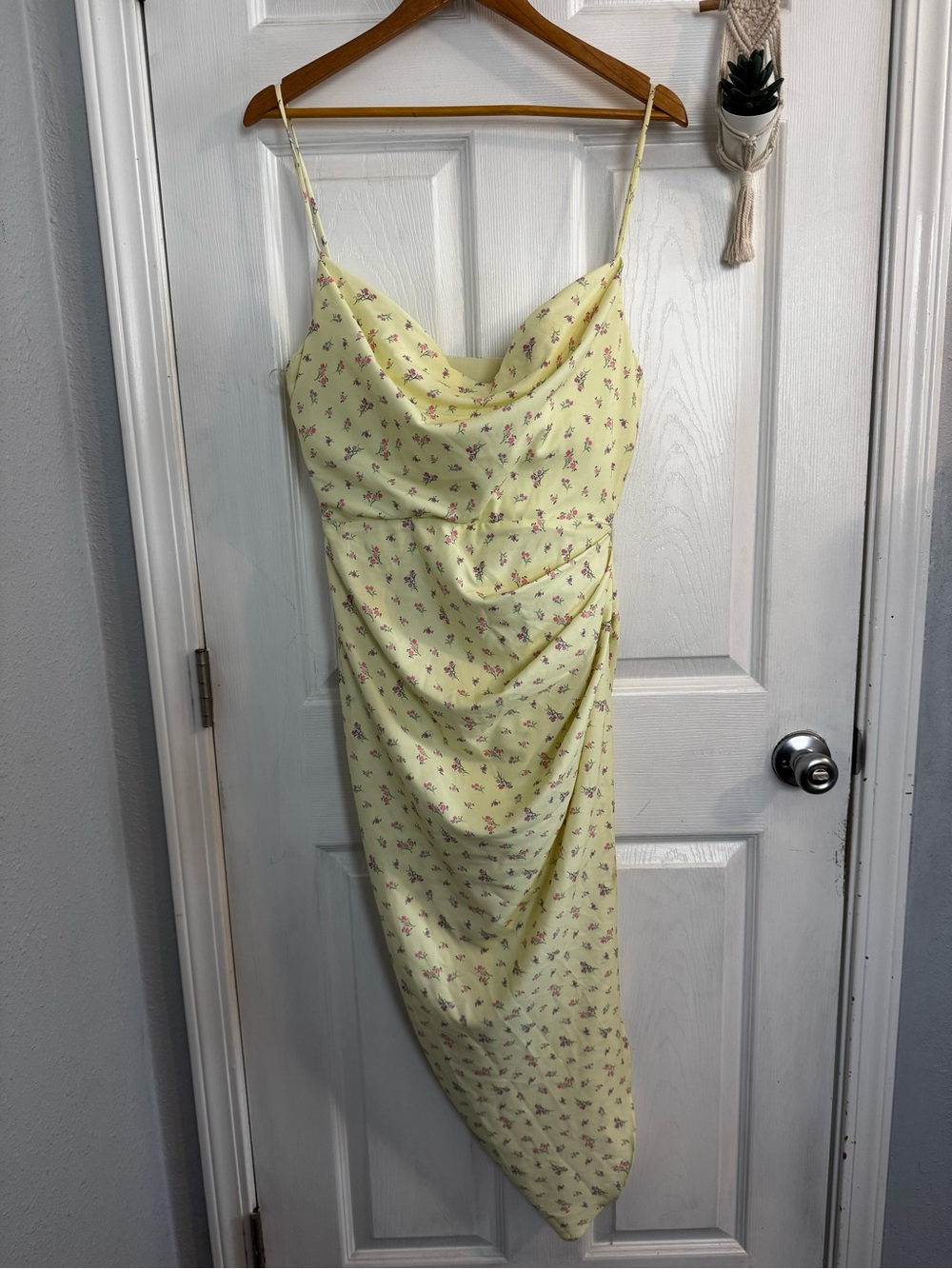 House of CB Yellow Floral Dress